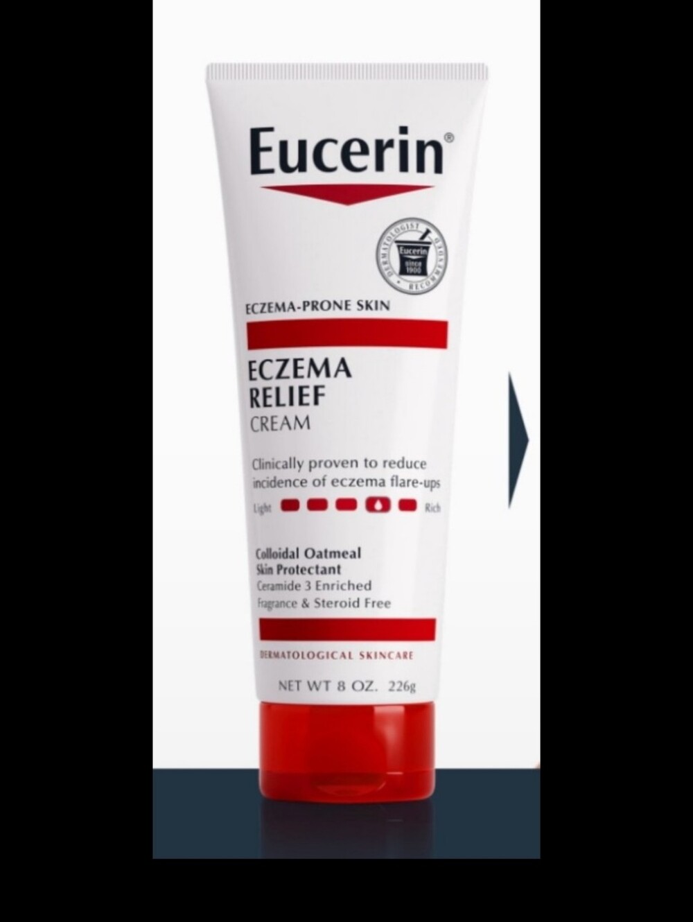 Eucerin Eczema Relief Cream for Eczema and Dry Skin Eucerin Skincare Cream 8 Oz